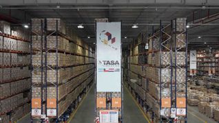 Interior de uno de los depósitos de TASA Logística. Interior de uno de los depósitos de TASA Logística.
