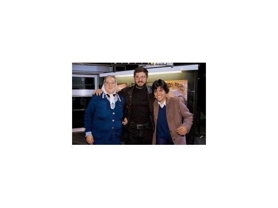 Hebe de Bonafini, su hija María Alejandra y Sergio Schoklender.