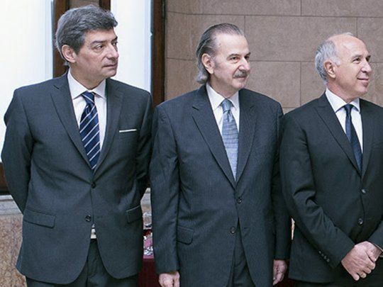 Horacio Rosatti, Juan Carlos Maqueda y Ricardo Lorenzetti.