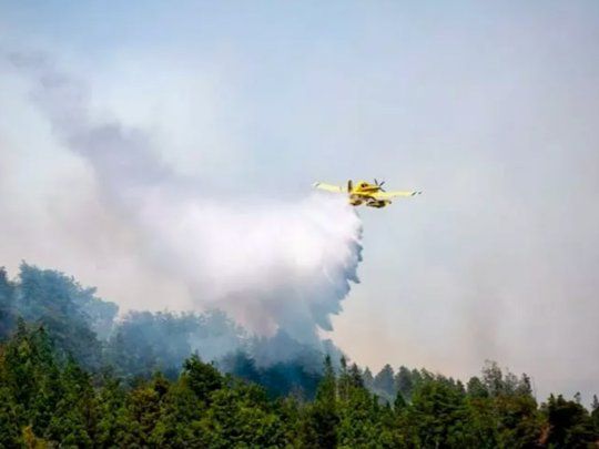 Continúa activo el incendio forestal en Bariloche.