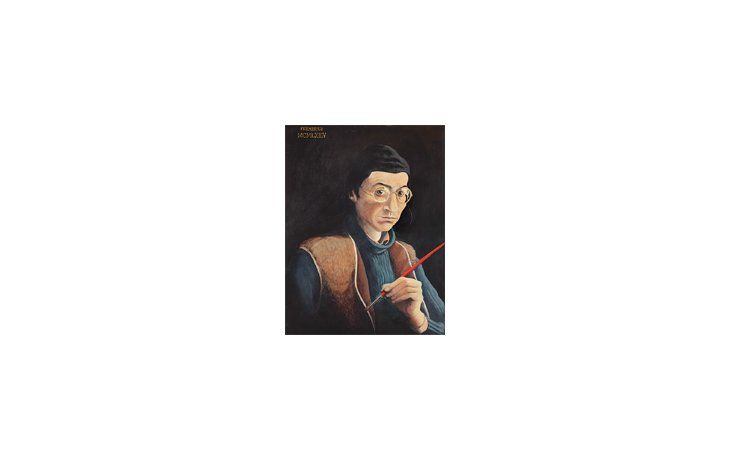 Autorretrato de Fermín Eguía, uno de los artistas que reúne “Yo, nosotros, el arte”, exposición de gran nivel en cuanto a la tarea de investigación, selección de obras y montaje.