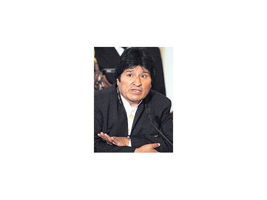 Evo Morales, presidente de Bolivia.
