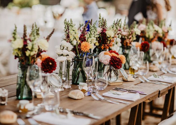 The centerpieces, the final touch of each setting