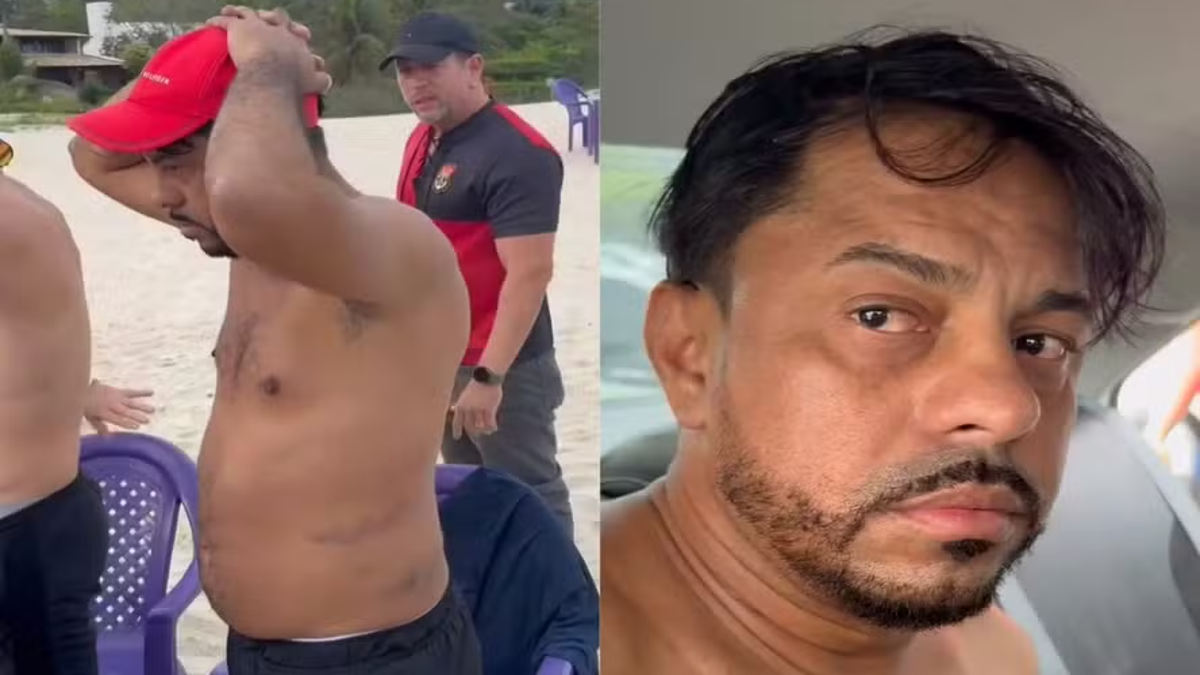 They arrested one of the most dangerous drug traffickers in the country while taking whiskey on the beach
