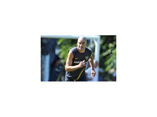 Santiago Silva entrenó en Casa Amarilla y será titular ante Zamora por la Copa Libertadores.