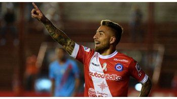 Batallini marcó el segundo gol de Argentinos (Twitter oficial de la Superliga).