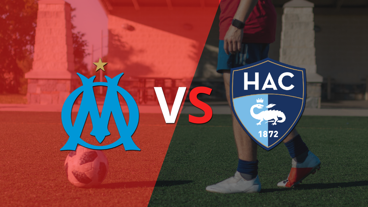 The ball is already rolling between Olympique de Marseille and Le Havre AC at the Velodrome