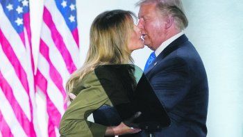 DIFERENCIA. La primera dama fue la única que no atacó a los demócratas durante su discurso el martes a la noche..