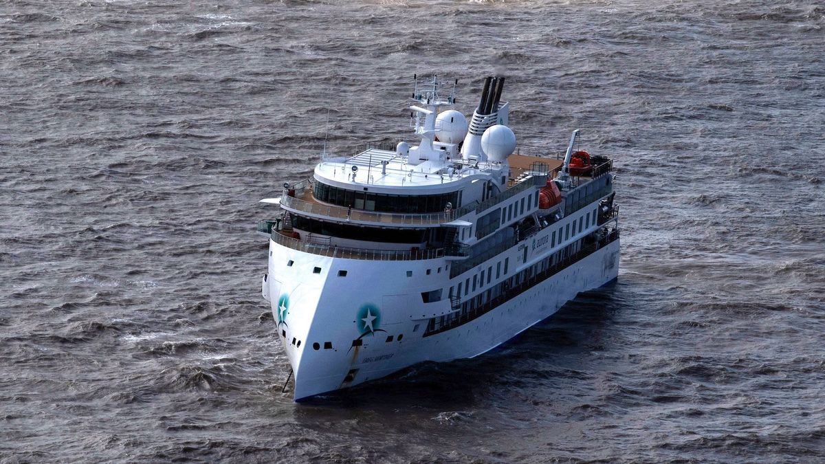 The Greg Mortimer cruise ship returns to Uruguay The Greg Mortimer cruise ship returns to Uruguay