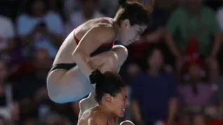 La pareja formada por Alejandra Orozco y Gabriela Agundez quedó fuera de las medallas en clavados sincronizados desde la plataforma.