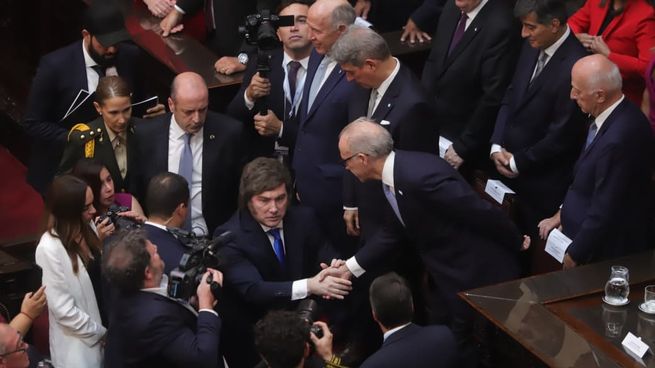 Javier Milei en la apertura de sesiones ordinarias del Congreso.&nbsp;