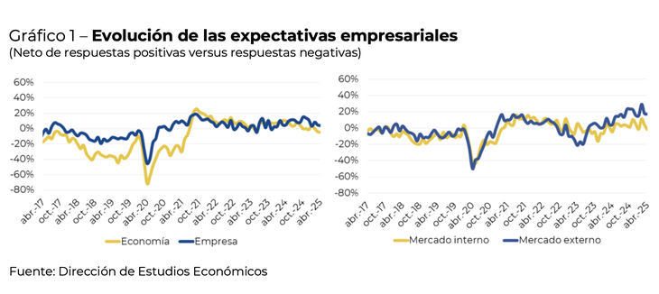La mitad de los empresarios encuestados tiene proyecciones negativas respecto de la economía nacional y el mercado interno. La mitad de los empresarios encuestados tiene proyecciones negativas respecto de la economía nacional y el mercado interno.