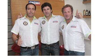 ámbito.com | Abel Pertuzzo, Andrés Germano y su hermano Esteban.
