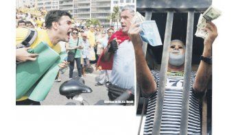 ámbito.com | Durante las marchas  en contra de la corrupción se produjeron enfrentamientos aislados entre simpatizantes del Gobierno y  sus detractores. Las mayores manifestaciones registradas en la era de la democracia ocurrieron durante los últimos gobiernos petista