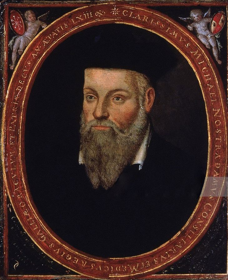 Nostradamus, cuadro pintado por su hijo Cesar, circa 1614. El más famoso y temido de los adivinos, predijo que la llegada del fin del mundo vendría de la mano de un Papa “negro”. Nostradamus, cuadro pintado por su hijo Cesar, circa 1614. El más famoso y temido de los adivinos, predijo que la llegada del fin del mundo vendría de la mano de un Papa “negro”.