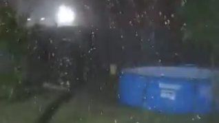 El sitio Tiempo AMBA compartió un video de Junín en la que se ve cómo era la actividad desde la noche del jueves.  El sitio Tiempo AMBA compartió un video de Junín en la que se ve cómo era la actividad desde la noche del jueves.
