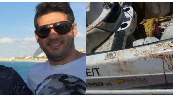 En la lancha de Matías Horacio Messi hallaron mucha sangre y un arma (Foto Twitter @JoseljuarezJOSE)