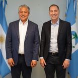 Santilli y una nueva reunión con un líder provincial. Santilli y una nueva reunión con un líder provincial.