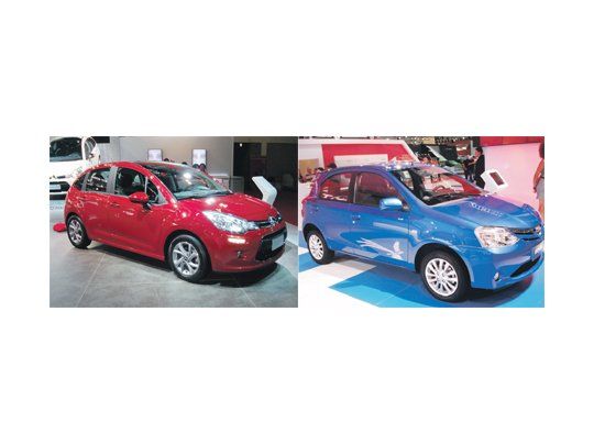 Citroën C3, Toyota Etios