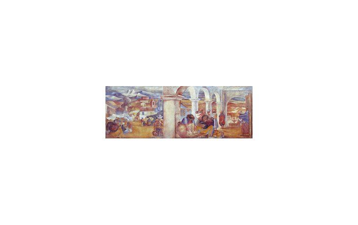 La pintura, descubierta hace apenas unos meses y adquirida por el Malba, fue realizada alrededor del año 1940 y supera ampliamente la calidad de otros murales del rosarino que sobreviven en el tiempo.