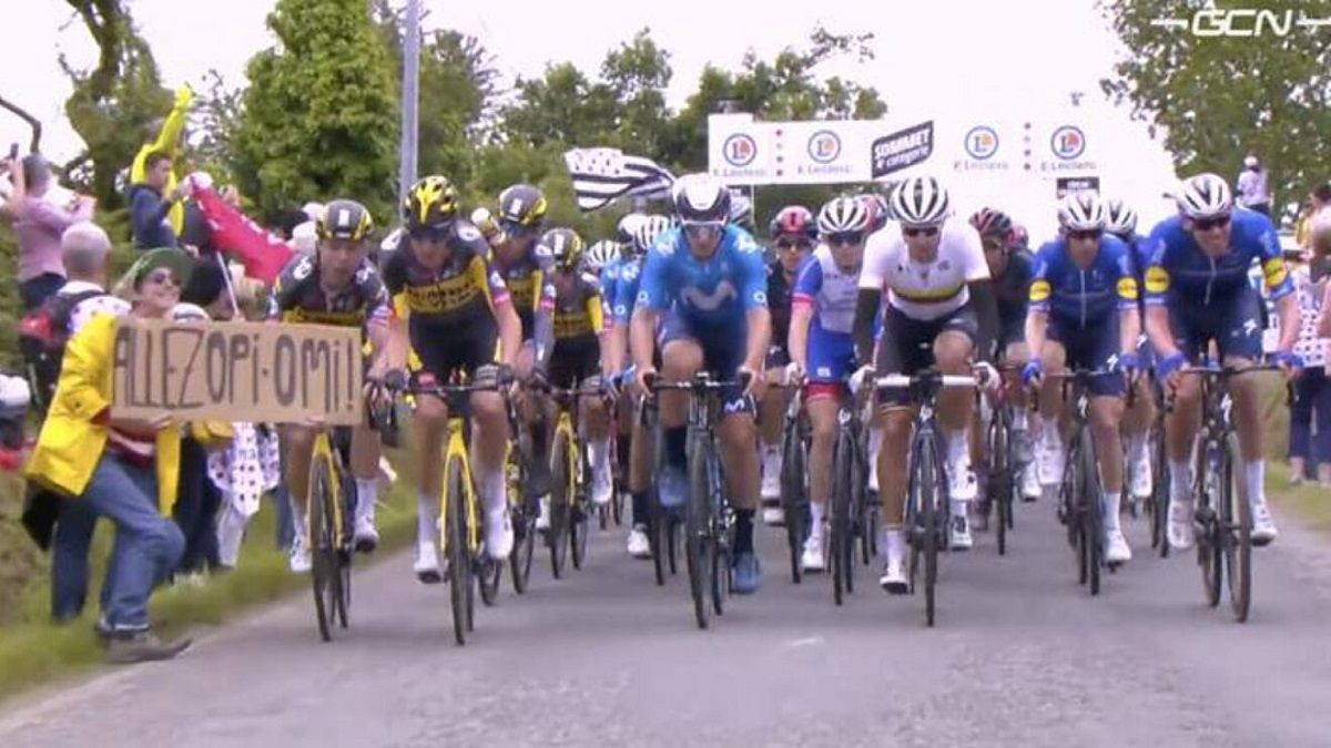 They fined a young man with 1200 euros who caused multiple crashes of cyclists in the Tour de France They fined a young man with 1200 euros who caused multiple crashes of cyclists in the Tour de France