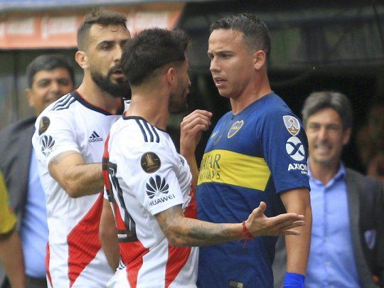 Leonardo Jara durante la primera final de la Copa Libertadores 2018 ante River.