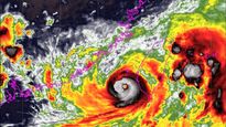 Así es la zona donde impacta el tifón danas en Taiwán, en el sur del Mar de China.