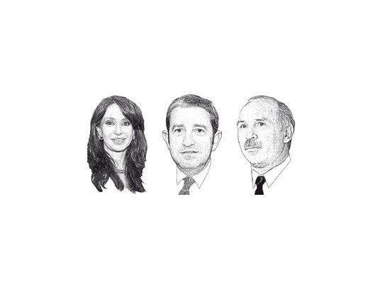 Cristina de Kirchner, Julio Cobos, Ricardo Lorenzetti