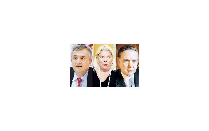 Gerardo Morales. Elisa Carrió. Miguel Ángel Pichetto