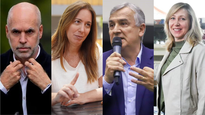 Larreta, Vidal, Morales y Bregman.
