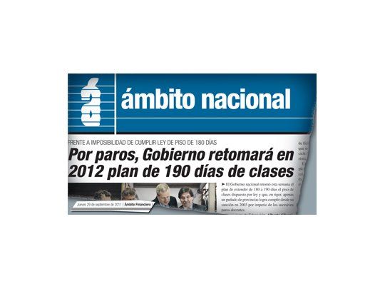 Ámbito Nacional anticipó la iniciativa en su edición del pasado 29 de septiembre.