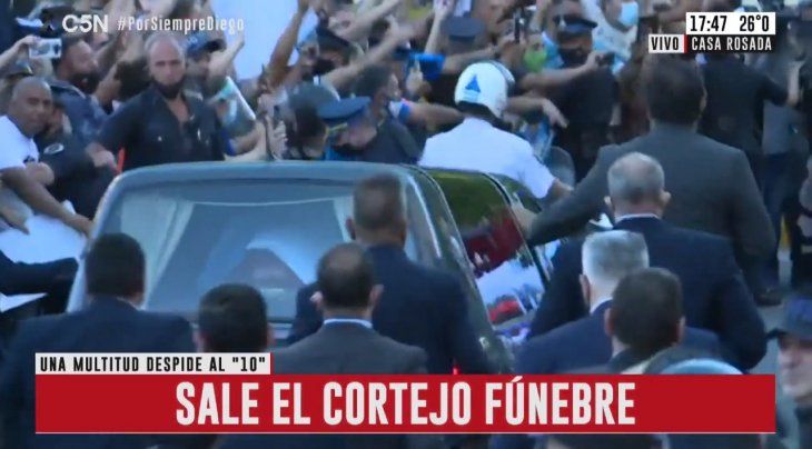 Despiden a Diego en la Casa Rosada