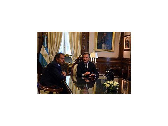 El Presidente recibió al excandidato del FpV.