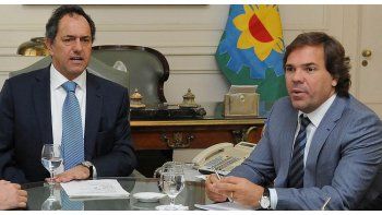 Daniel Scioli y Alberto Pérez.