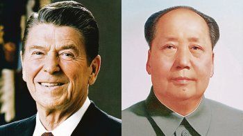 Ronald Reagan y Mao Zeodong