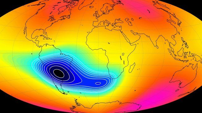 La Anomalía de Atlántico Sur (SAA), es una especie de hendidura o bache en el espacio, la cuál se encuentra bajo el estudio de la NASA.