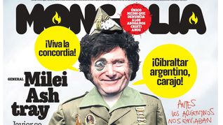 La última tapa de la revista española Mongolia donde satiriza a Milei.