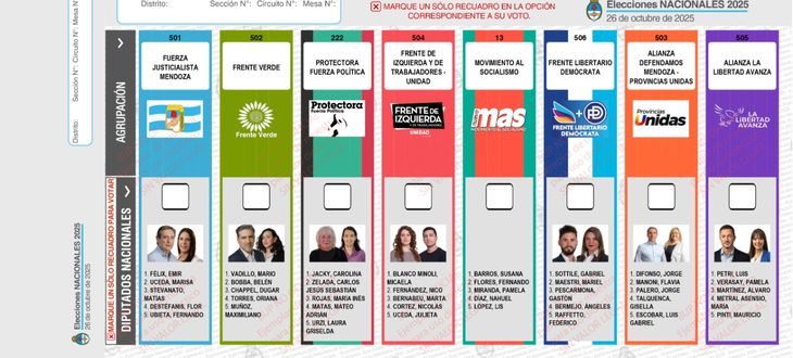 La Boleta Única de Mendoza. La Boleta Única de Mendoza.