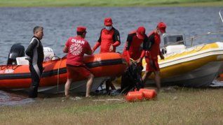 Personal especializado encontró sin vida al hombre que cayó de una moto de agua
