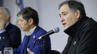 El ministro de Seguridad bonaerense, Javier Alonso, junto a Axel Kicillof. El ministro de Seguridad bonaerense, Javier Alonso, junto a Axel Kicillof.