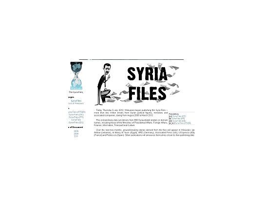 Los documentos de Siria serán revelados durante los próximos dos meses.
