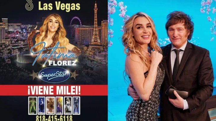 Fátima Florez también había invitado a Milei a su show en Las Vegas. Fátima Florez también había invitado a Milei a su show en Las Vegas.