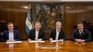 The meeting of the ministers with the governor of Chaco, Leandro Zdero.