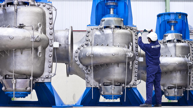Entre sus productos, la firma suiza tiene una gama de bombas especialmente diseñada para servicios de seguridad nuclear.
