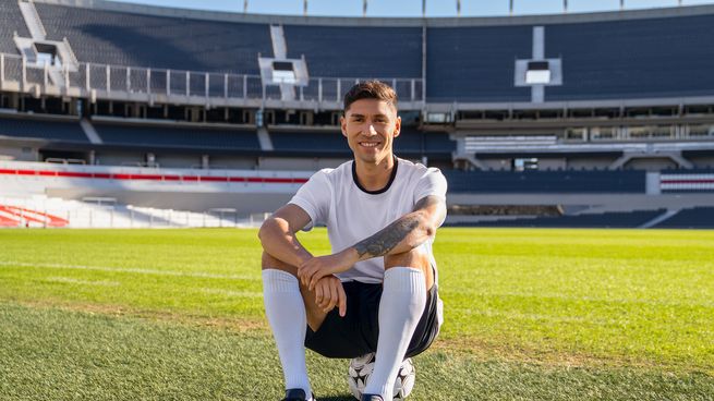 Gonzalo Montiel será el anfitrión de los aficionados que se acerquen al estadioMâs Monumental.