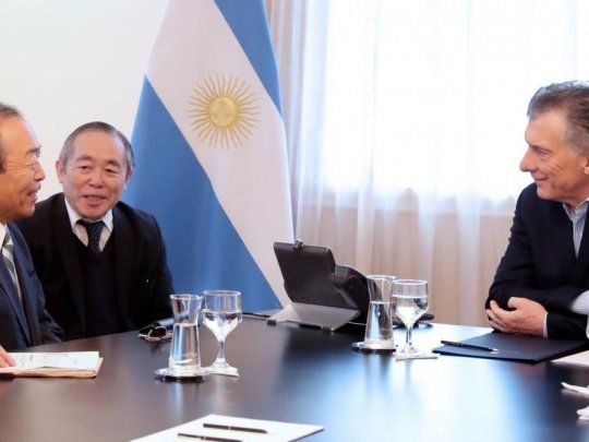 Mauricio Macri recibió a los directivos de Toyota en Olivos.