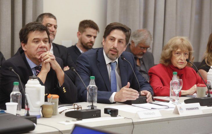 Claudio Moroni, Nicolás Trotta y Adriana Puigróss.&nbsp;