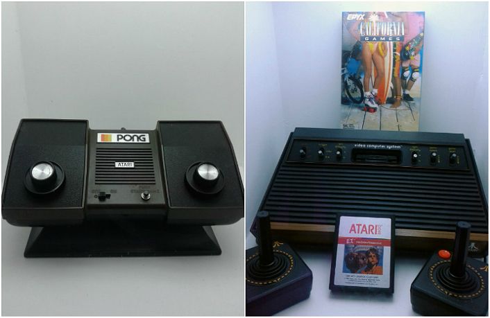 El Atari Pong y el Atari 2600, dos pioneros.