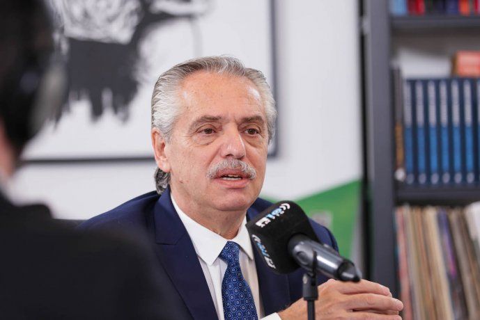 El presidente Alberto Fernández brindó una entrevista a Radio 10. 