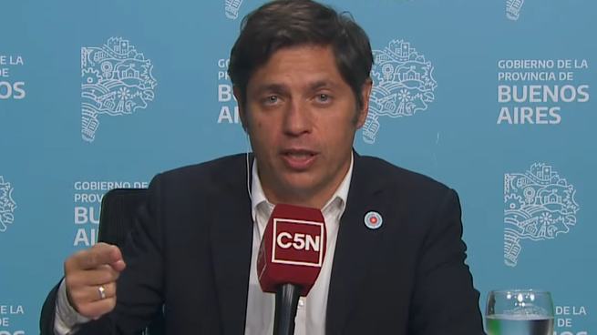 El gobernador de la provincia de Buenos Aires, Axel Kicillof.